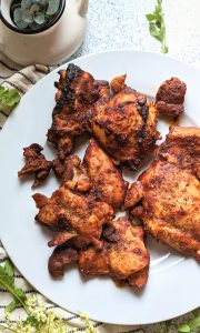 baked barbecue chicken thighs recipe easy chicken dinner ideas kids and adults will love chicken with bbq sauce
