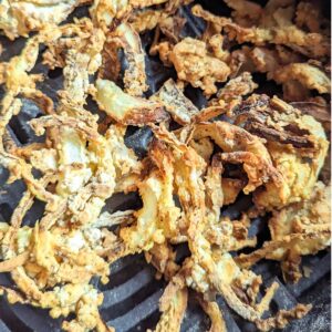 air fryer crispy onions for green bean casserole air fried onion strings